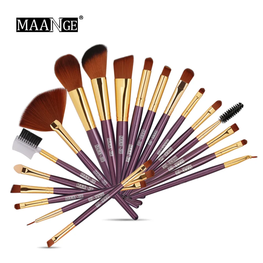 19 Cosmetic Brush Suits Make Up Brushes  Eyeshadow Brush Set  Eyebrow Brush Makeup Tool