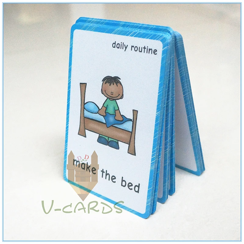 46 групп Повседневные детские флеш карты на английском языке повседневные фрезы