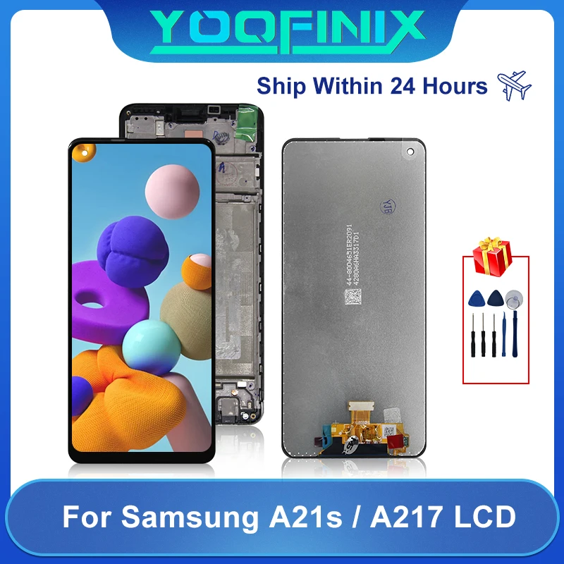 

ЖК-дисплей 6,5 "для Samsung Galaxy A21S A217F A217M A217F/DSN A217N, дисплей с сенсорным экраном и дигитайзером, запасные части