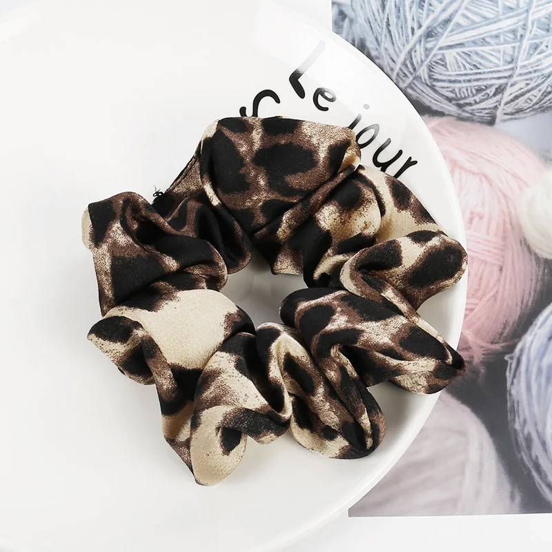 Модные Брюки стретч с леопардовым принтом обтянутая тканью Эластичные Цветочные