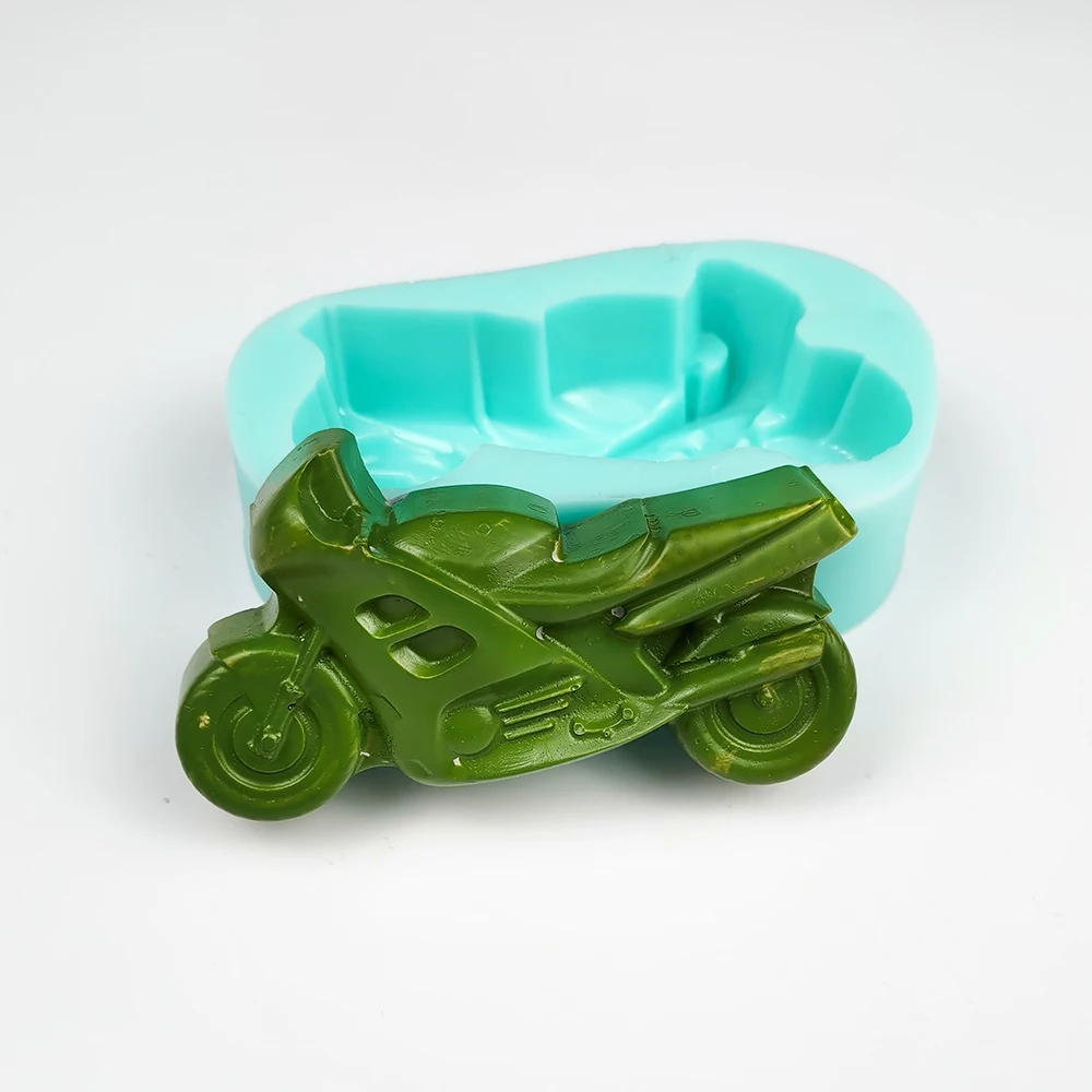3D мотоциклетные формы для игрушек, силиконовые формы для мыла ручной работы, искусственный аромат для украшения торта, художественное офор...