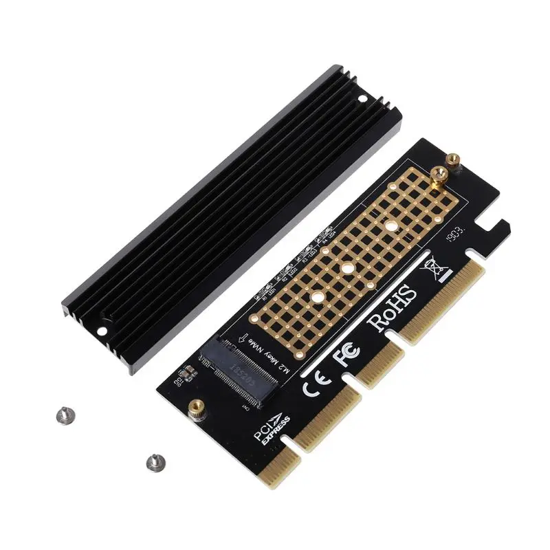 PCI Express 3 0x16 на основе PCIe NVMe и AHCI SSD адаптер с радиатором для OS встроенным NVMe/AHCI