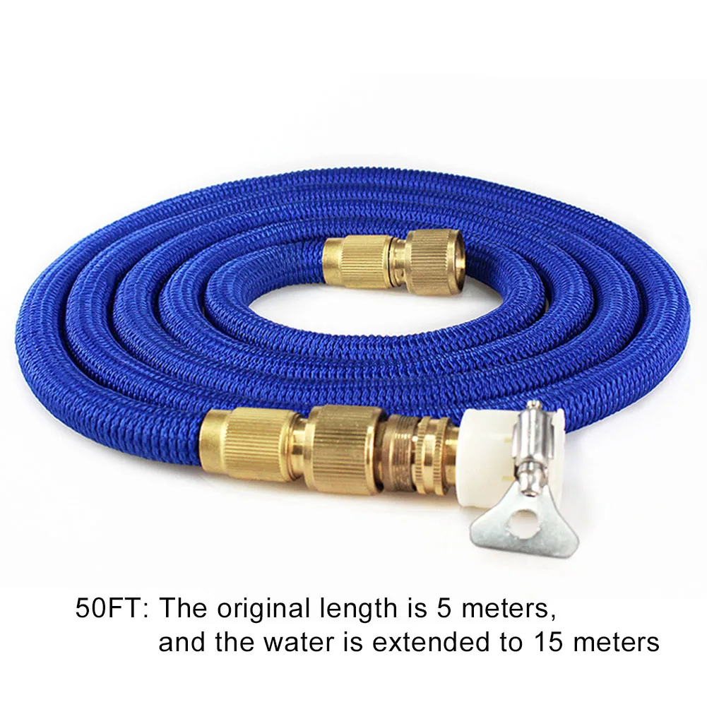 

Garden Lawn Hose Pipe High-pressure Expandable Watering Car Wash Flexible Irrigation Hoses Pipe Kit w/Sprinkler Nozzle Spray Gun