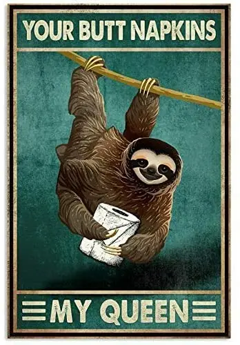 Eeypy Ленивец ваши ягодицы, салфетки, мой плакат, металлические жестяные знаки, железная живопись, табличка, Настенный декор, бар, клуб
