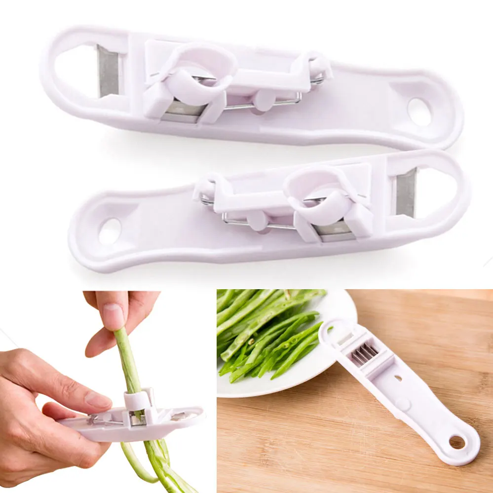 Французский стиль зеленая фасоль овощерезка резак Стрингер для удаления