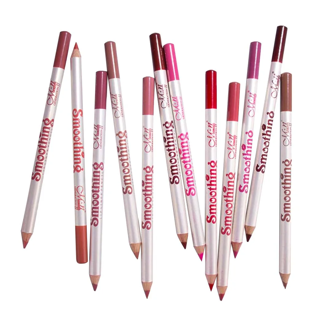 

12pcs /Pack Long Lasting Lip Liner Makeup Pencil Lipliner Matte Pens Beauty