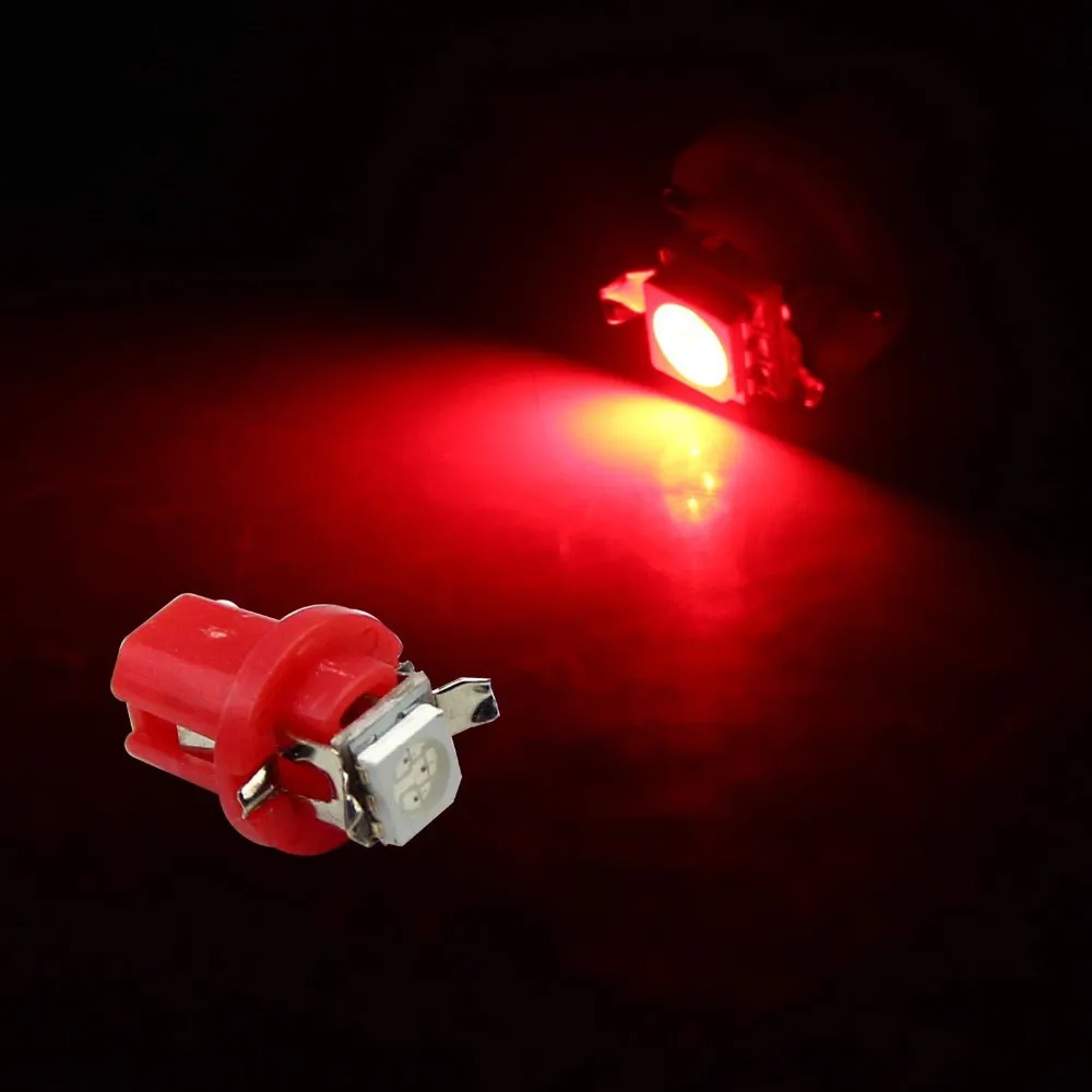 10 шт. x T5 C5W B8.5D 5050 LED 1SMD автомобисветодиодный Светодиодная лампа для внутреннего