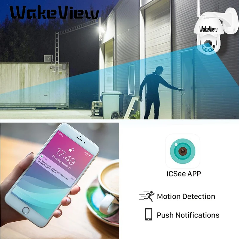 WakeView мини Высокоскоростная купольная камера IP 1080P 4X оптический зум 2MP уличная Водонепроницаемая CCTV видеонаблюдение HD IR ночное видение