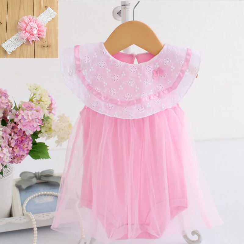 

50-55CM Reborn baby doll accessories embroidery Lace pink/purple dress romper for silicone baby reborn clothes girls toys gift