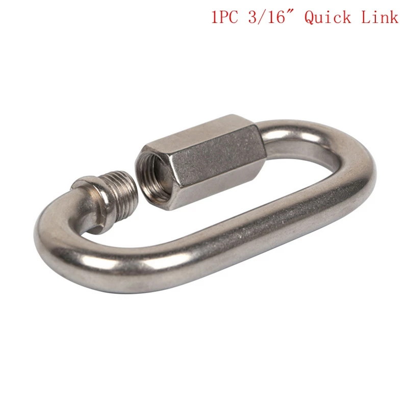1 шт. M5 316 цепь из нержавеющей стали быстрое соединение морской овальной нити