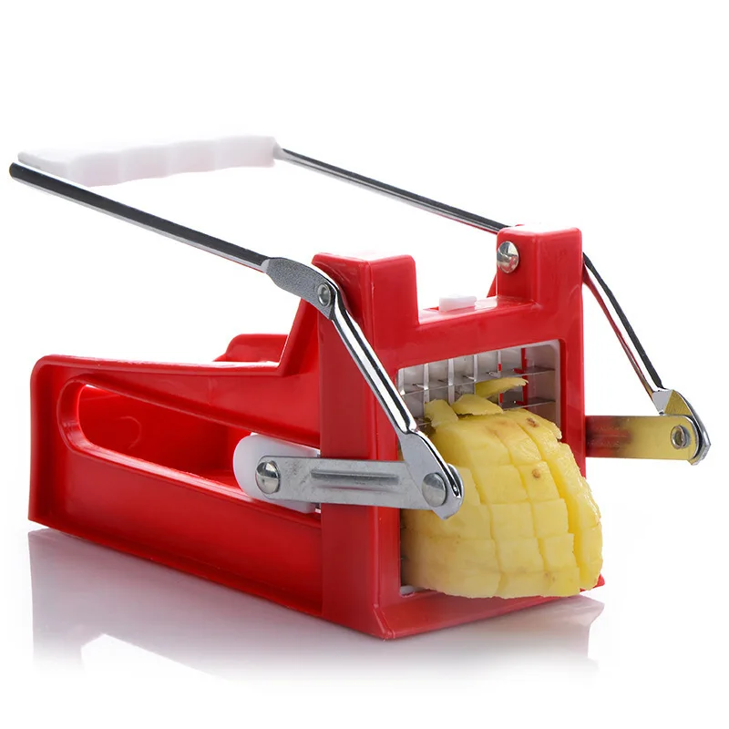 

Stainless Steel Kitchen Home French Fries Potato Chips Strip Slicer Cutter Chopper Chips Machine Making Tool Potato Cut Fries
