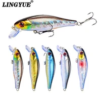 70mm 14g outdoor crankbaits tackle pencil sinking minnow baits fish hooks winter fishing minnow lures