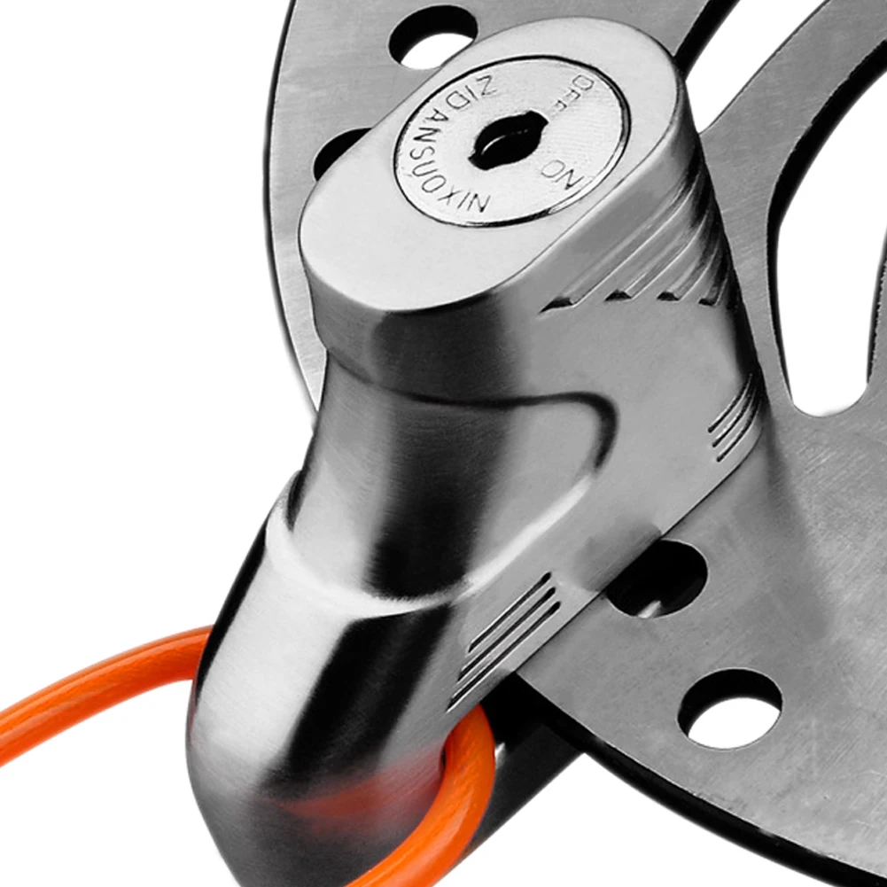 

Veison Lock Security Ultra-high Strength Motorcycle Anti Theft Disc Brake Lock Disk Aluminum Alloy Sturdy Waterproof 2 Colors
