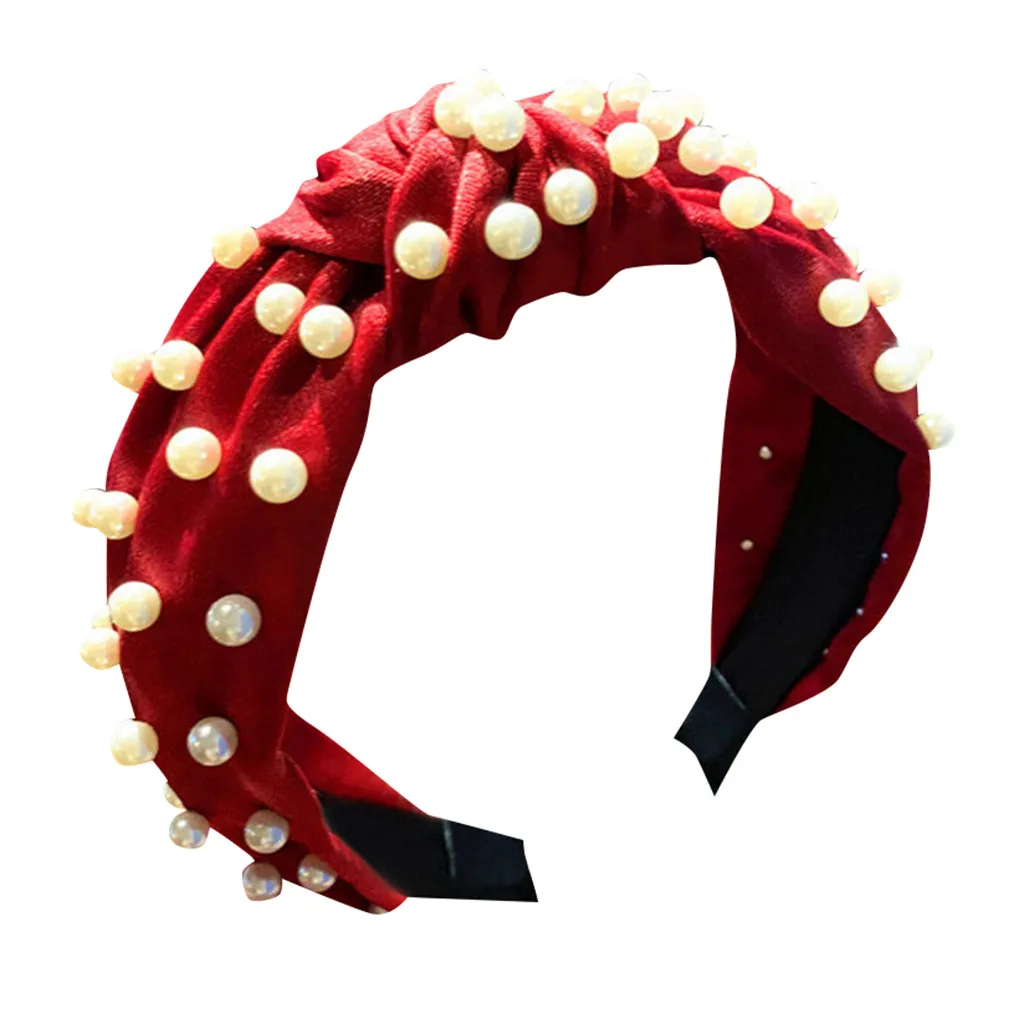 Женские жемчужные украшения аксессуары для волос Женская повязка на голову