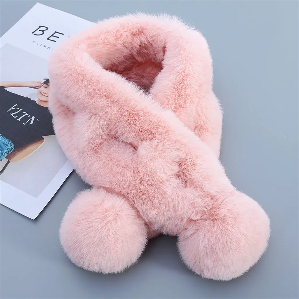 40 # нагрудник шарфы из искусственного меха женская однотонная зимняя верхняя