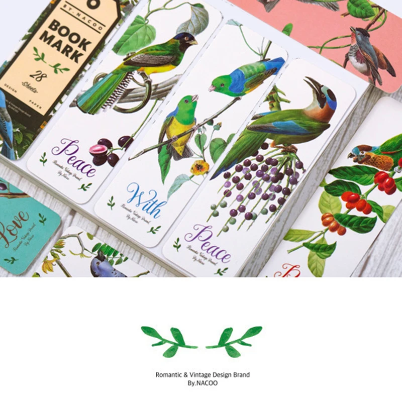 

28 Retro Literary And Artistic Fruit Bookmark Message Cards