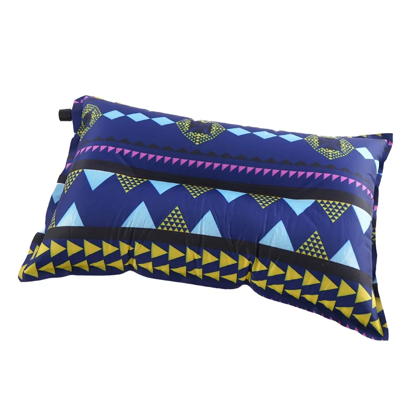 

Outdoor ethnic style automatic inflatable pillows, leisure tent camping equipment, lunch break pillows, car travel pillows