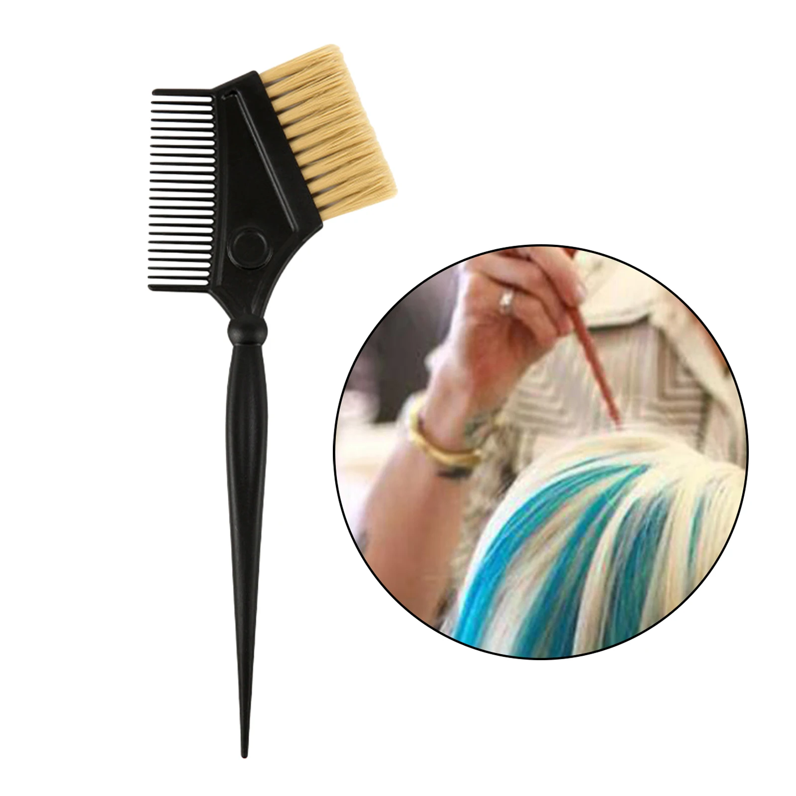

Emperor Hair Dye Brushes 3 Angled w/Comb Hair Touch Up Brush Integrated Comb Tapered Tail Hair Color Brush Dye Lotion Applicator