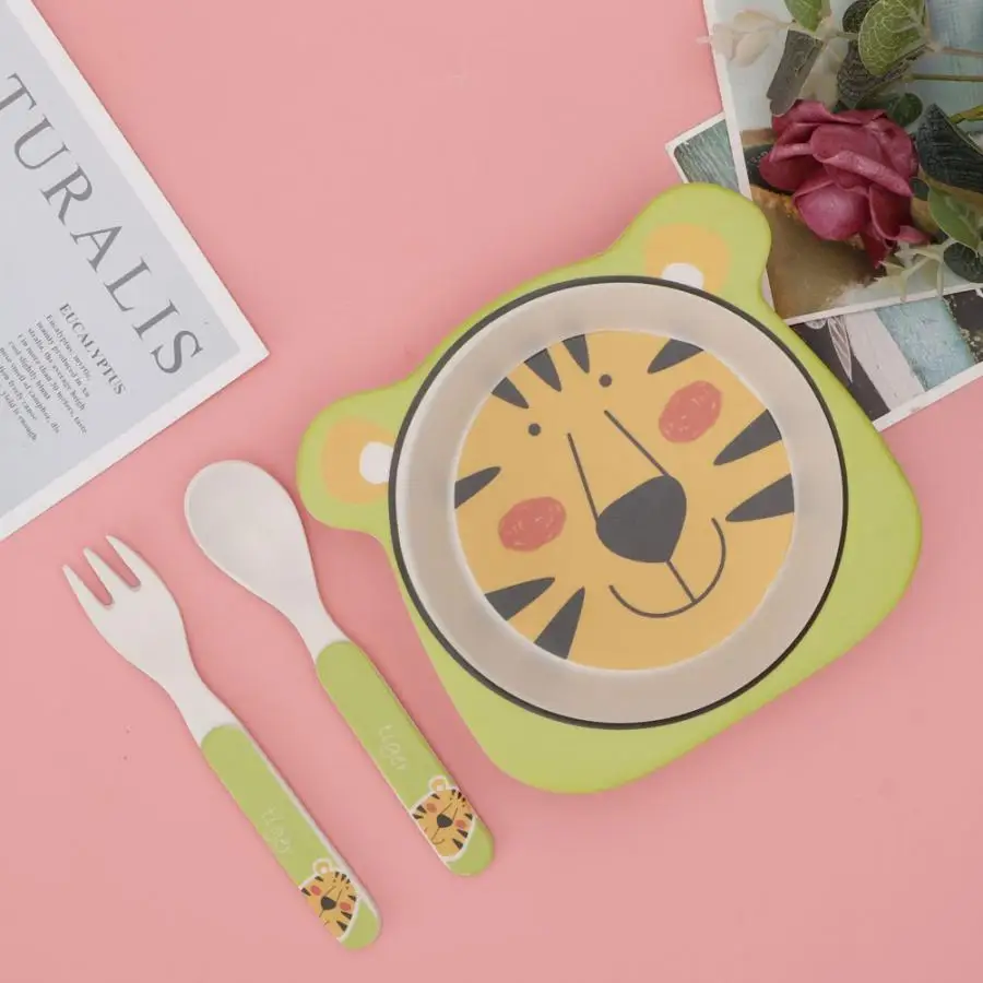 3 шт./лот детская милая столовая чаша из бамбукового волокна набор детской посуды