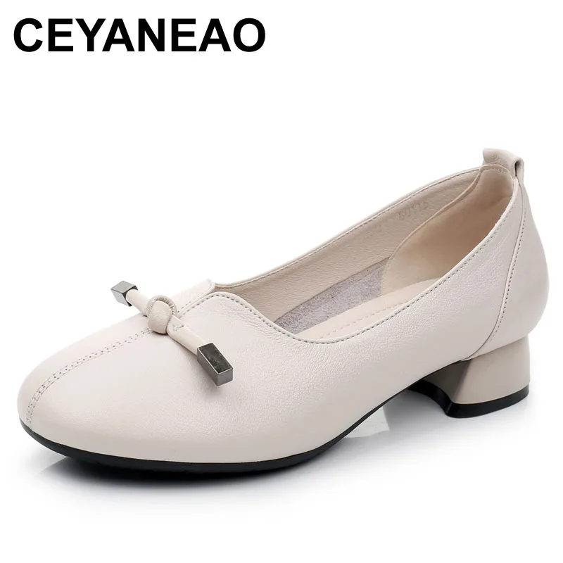 

CEYANEAO Брендовая обувь женские туфли-лодочки 2020 стиль; Новинка; В стиле ретро; Теплые удобные женские туфли Туфли на низком каблуке женские не...