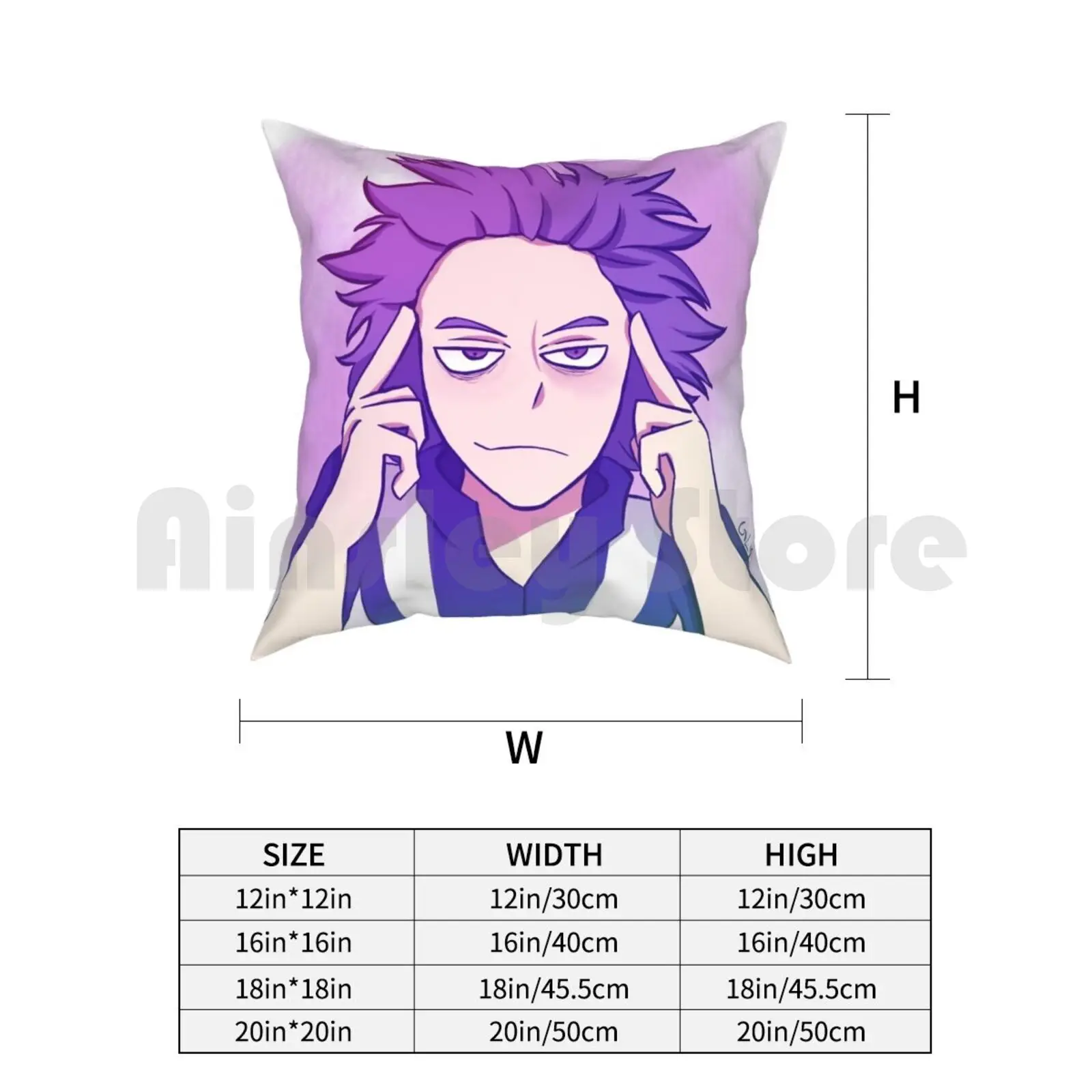Hitoshi Shinso Подушка Чехол напечатанная домашняя мягкая искусственная Обложка аниме