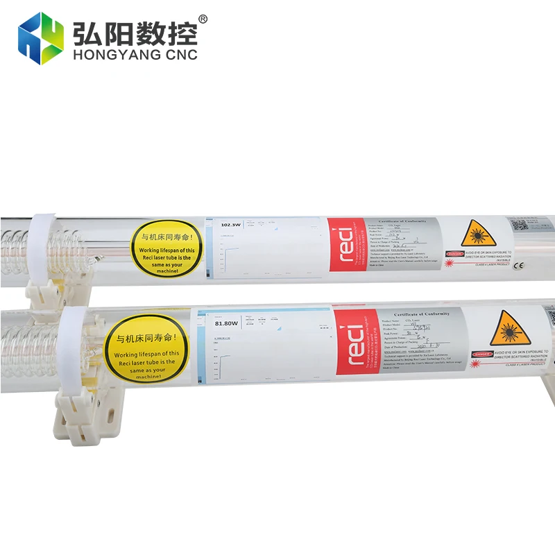 

CO2 Laser Tube Wooden Box Packaging 75W/90W/100W/130W/150W High Power Glass Laser Light Engraving And Cutting Machine