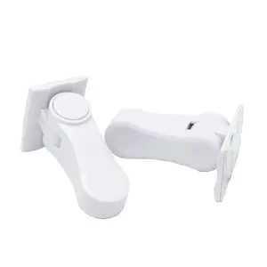 2 упаковки, замок безопасности для детей, дверной рычаг, замок безопасности, для детей, для малышей, защитные двери, клейкая ручка, совместимая с ручкой