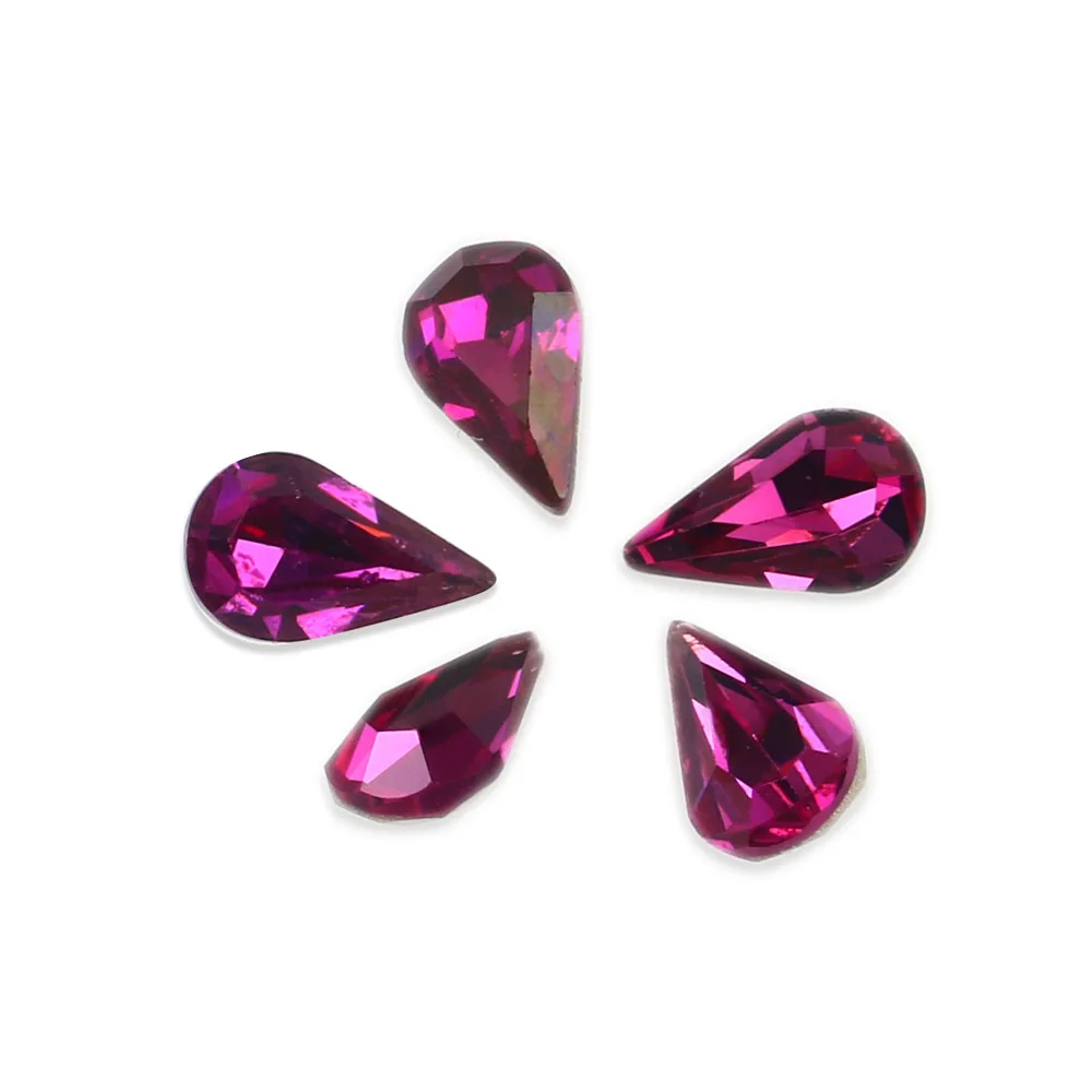 Кристаллические стеклянные каплевидные Стразы K9 блестящие стразы для ногтевого