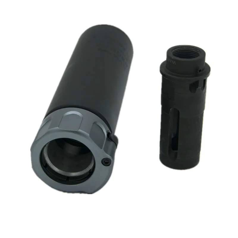 

UNIONTAC Warden with Warcomp Sound Suppressor Dummy Extension For Airsoft Flash Hider 5.3 Inch 14 Mm CCW Gelsoft Accessory