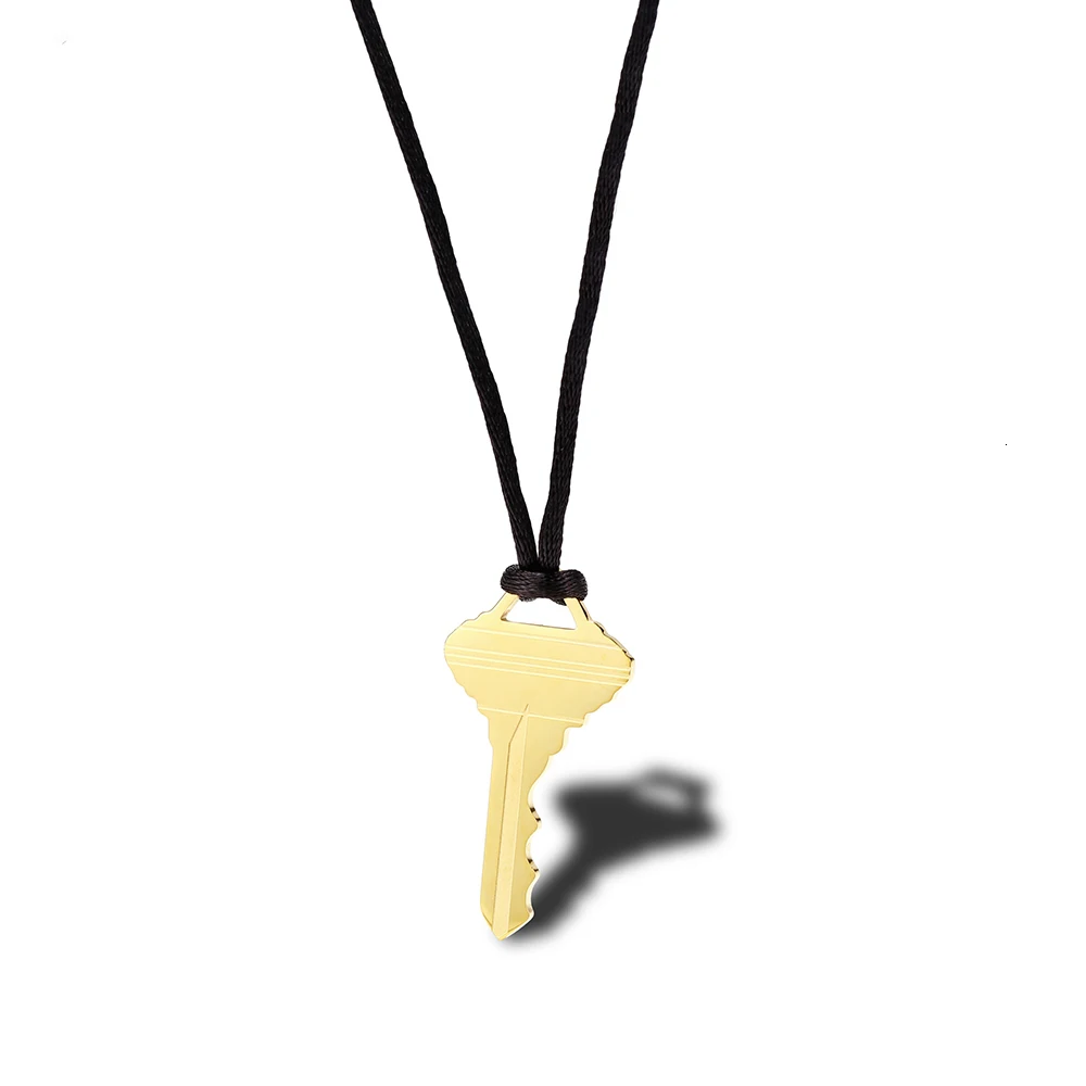 Винтажное ожерелье для ключей от RIR из нержавеющей стали ручной работы золотые