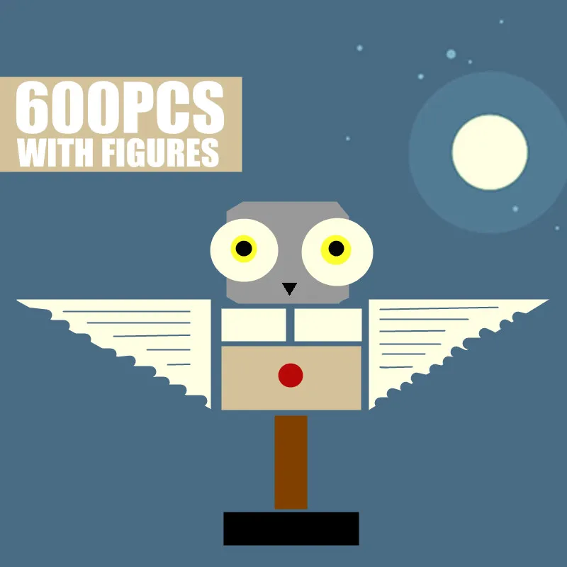 Новинка 520 шт. серия Харрис магический кирпичный замок дом Хагрида хижина