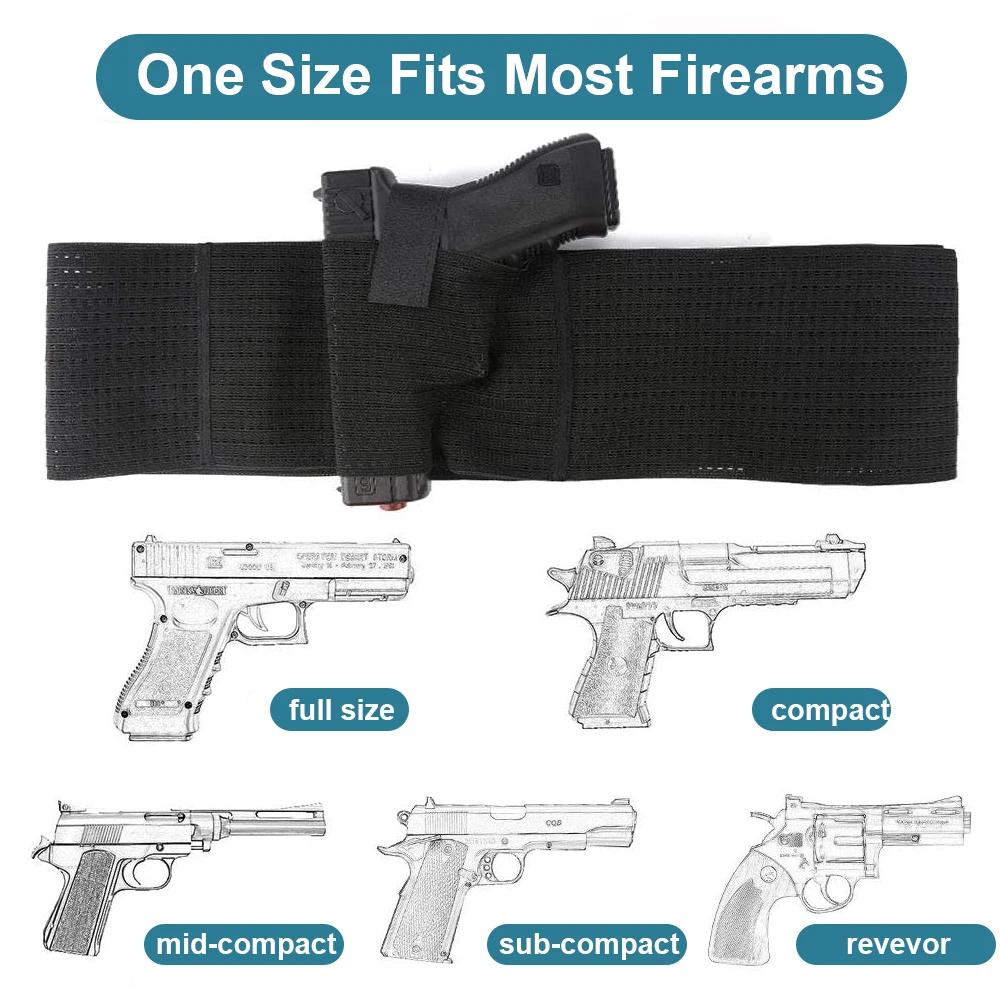Тактическая кобура для пистолета скрытого дышащий эластичный невидимый пояс