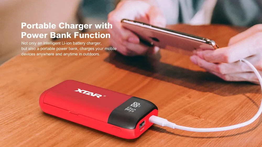 XTAR Мощность банк Зарядное устройство PB2S QC3.0 Тип-C вход новейший микро-usb адаптер USB Зарядное устройство 21700 20700 18700 18650 Батарея ЖК-дисплей быстро Батарея Зарядное устройство
