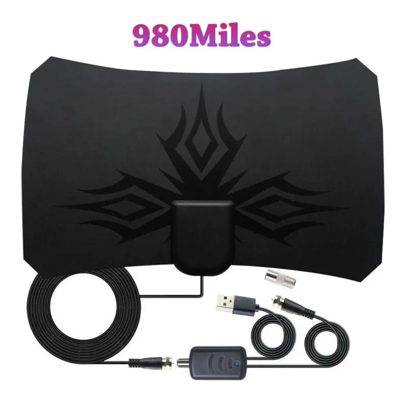 980 миль цифровой антенный усилитель для закрытых помещений сигнала DVB-T2 HD