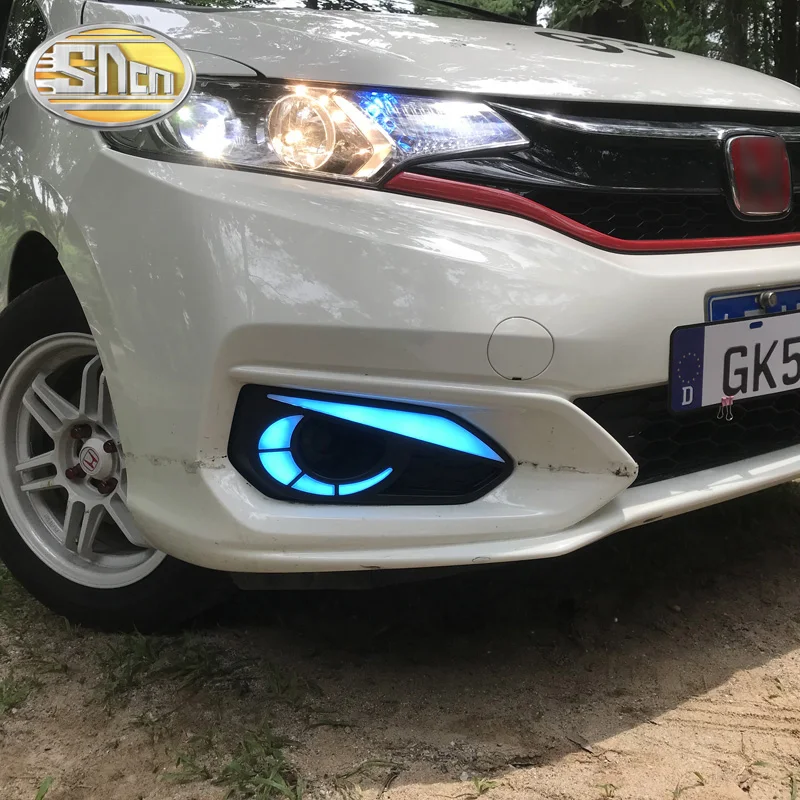 Светодиодные дневные ходовые огсветильник SNCN 2 шт. для Honda Fit Jazz 2018 2019