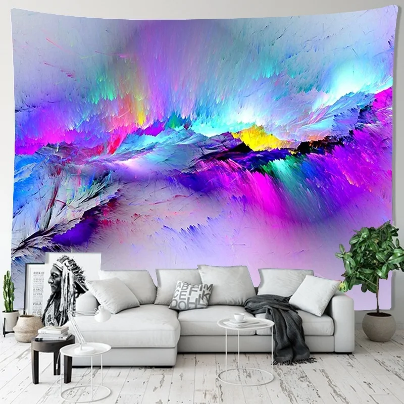 SepYue красочный художественный психоделический гобелен Настенный декор Мандала