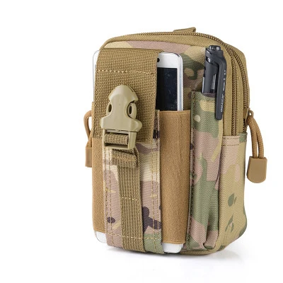 Купи Outdoor Waist Bag Molle Tactical Waterproof Travel Bag Belt Phone Pouch Army SWAT Military Camouflage Worker Accessories Waist за 416 рублей в магазине AliExpress