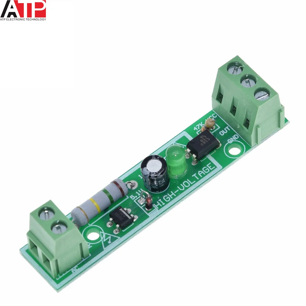 1-Bit AC 220V Optocoupler изоляционный модуль обнаружения напряжения Адаптивная плата 3-5V