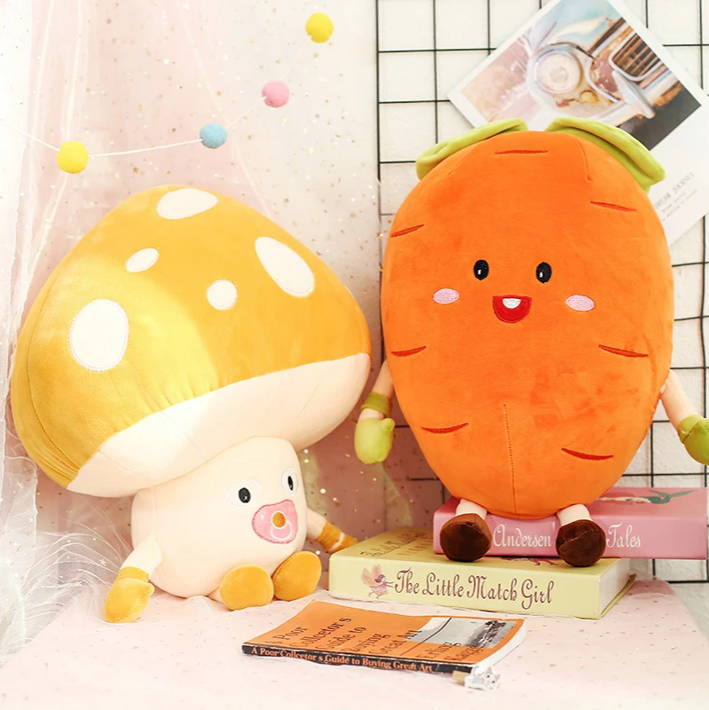 

New Cute Vegetable Sleeping Pillow Plush Toy Fashion Creative Cartoon Doll Comfort Doll Children Holiday Birthday Exquisite Gift