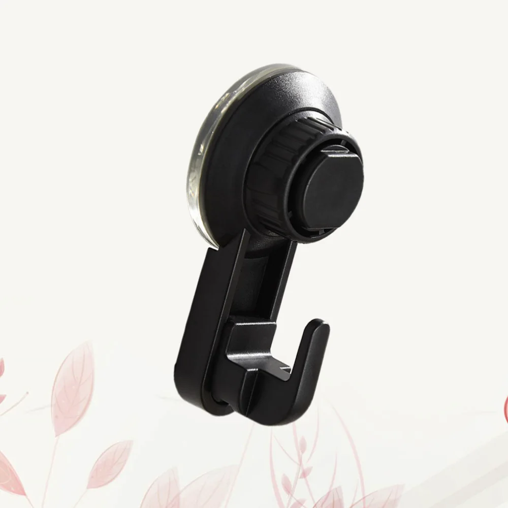 

2Pcs Suction Cup Hooks Punch-Free Hook Wall-Mounted Hook Multifunctional Pothook Clothes Hanger Black