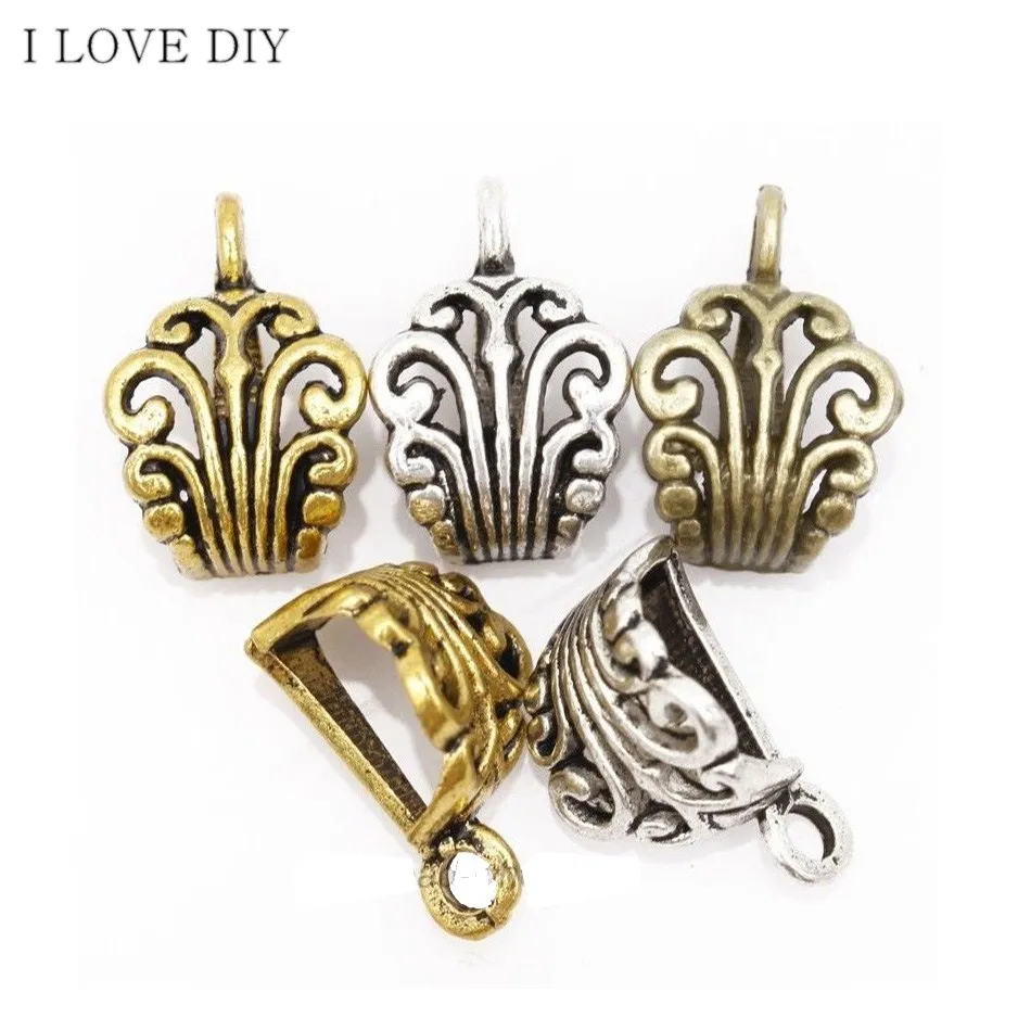 10 шт серебро/золото/бронзовая Корона металлические соединители для