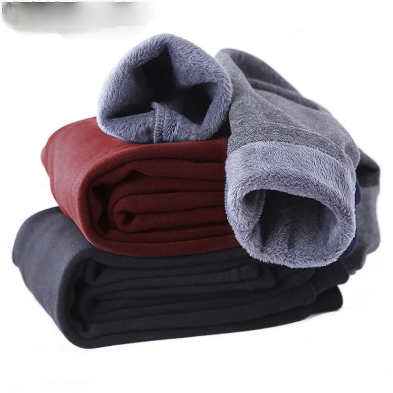 

Sweet Girls Pants 2021 Kids Boys Thick Warm Trousers Winter Children Casual Solid Color Warm Pants Girls Leggings Gray Pink Wine