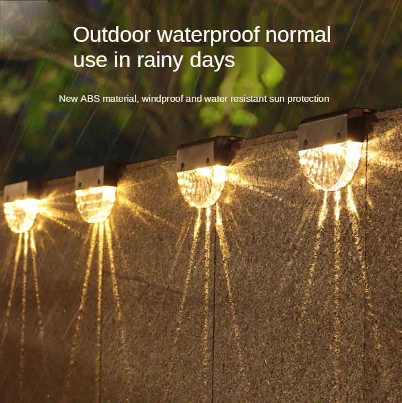 

Solar Light Outdoor Courtyard Colorful Villa Garden Decoration Landscape Fence Fence Staircase Light