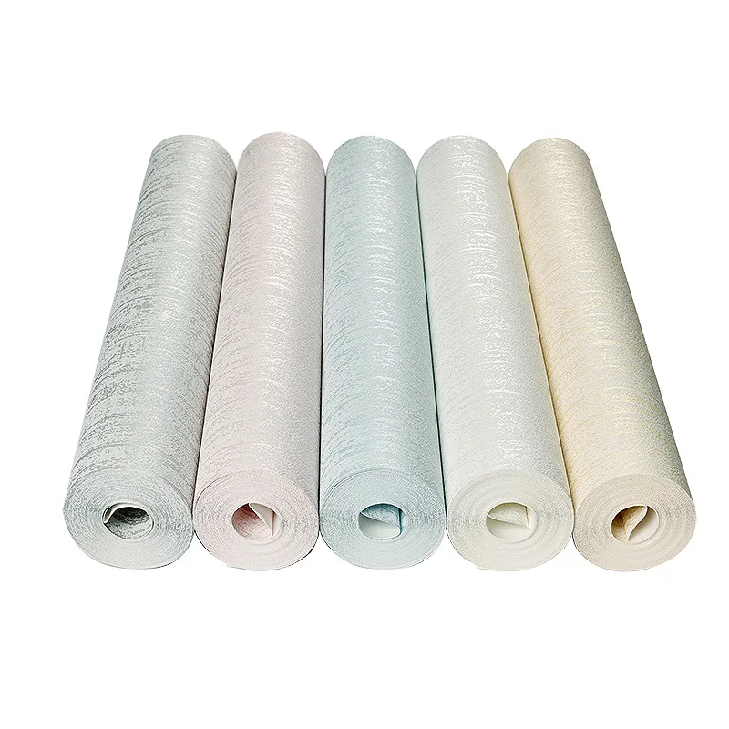 

10m Modern Minimalist Plain Wallpaper White 3D Diatom Mud Solid Color non-woven Living Room Bedroom Warm Wallpaper Nordic Style