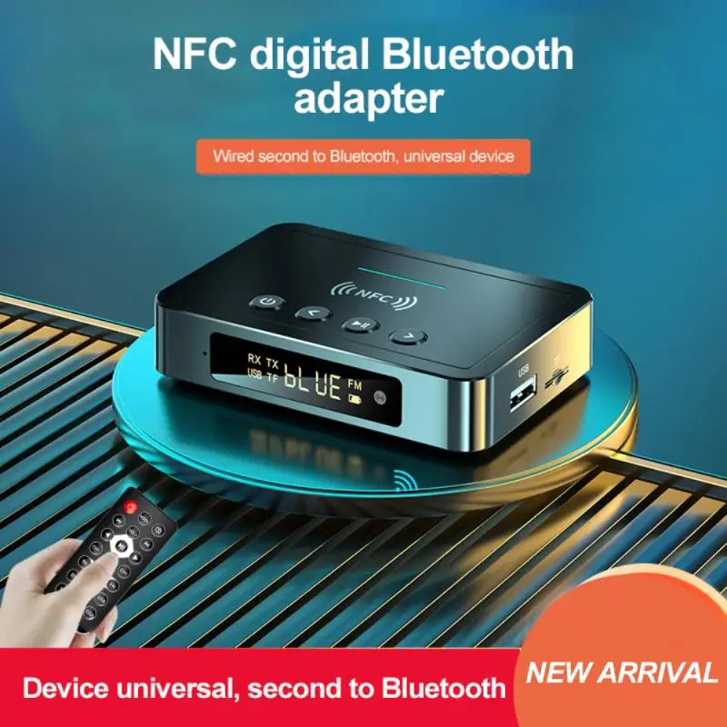 Bluetooth-compatible 5.0 Receiver Transmitter FM Stereo AUX 3.5 Mm Jack RCA Optical Fiber Wireless NFC Audio Adapter For TV PC |