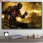 Постер с изображением темных душ, алмазная живопись, полный квадрат, круглая вышивка, наборы для вышивки крестиком стразы, мозаика 5D сделай сам, вышивка, домашний декор,