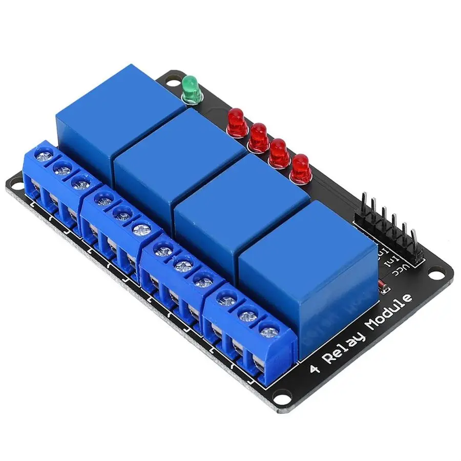 4 Канальный Релейный модуль низкоуровневый релейный 3 в Черная Пластина С