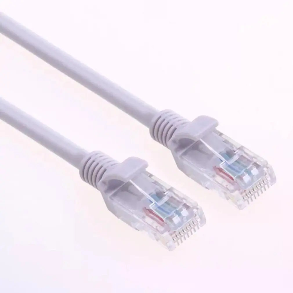 Cat 6 Ethernet кабель плоский с кабельными зажимами Интернет сетевой высокоскоростной