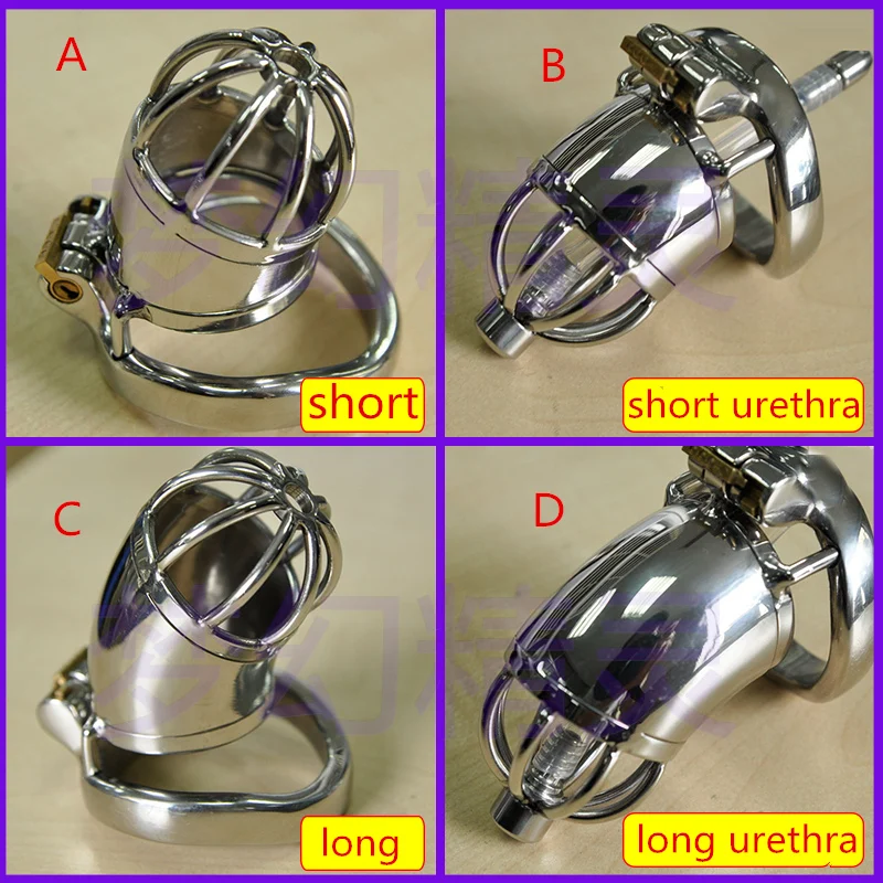 Секс игрушки для взрослых из нержавеющей стали Целомудрие пояс запираемый пенис