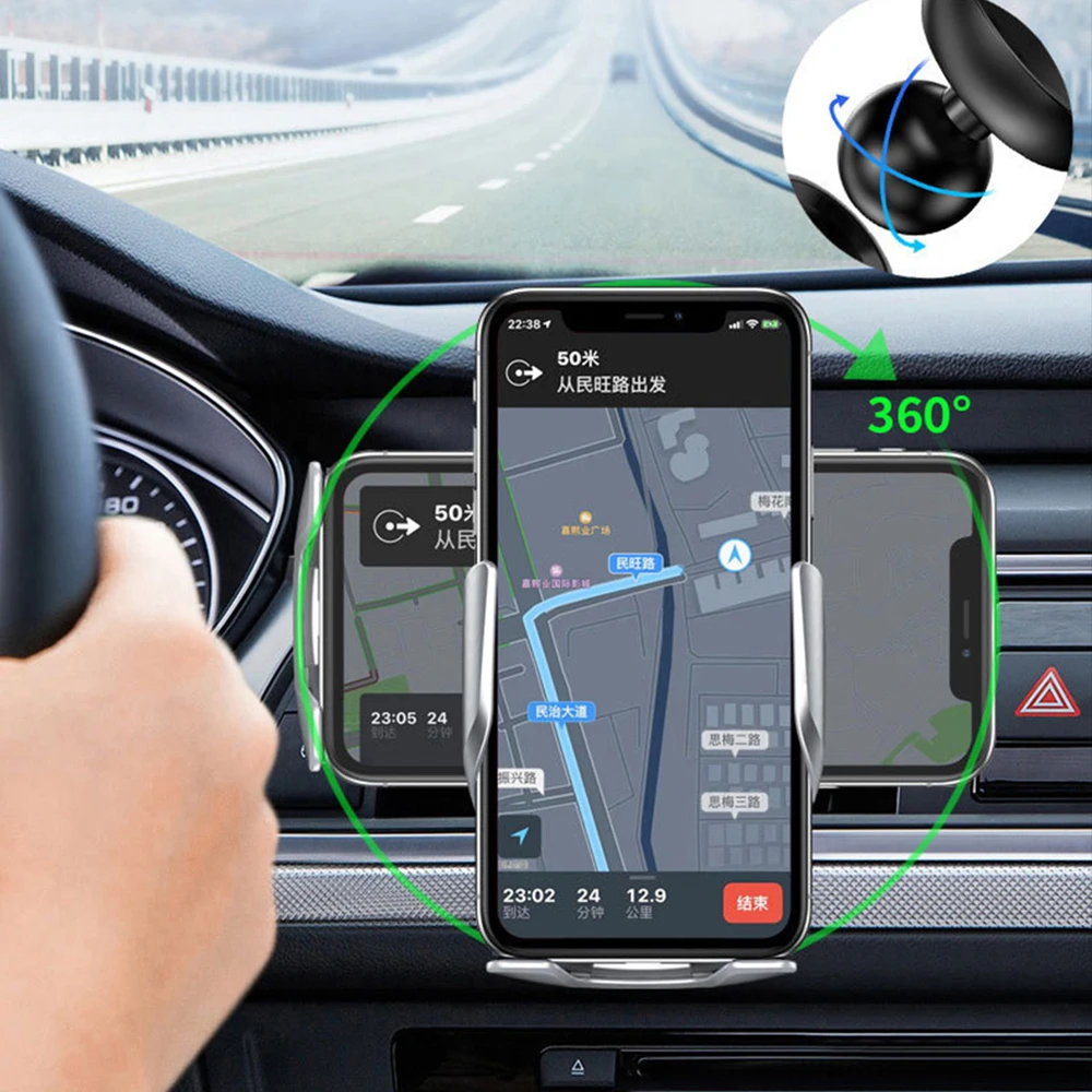 CASEIER Phone Holder Wireless Car Charger For iPhone 12 Pro Max Mini Air Vent Mount Stand Samsung S20 S10 | Мобильные телефоны и